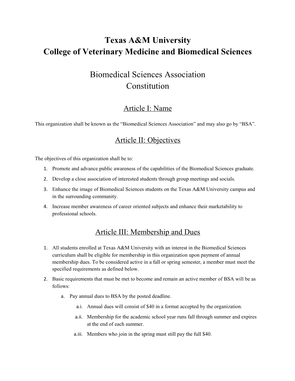 College of Veterinary Medicine and Biomedical Sciences