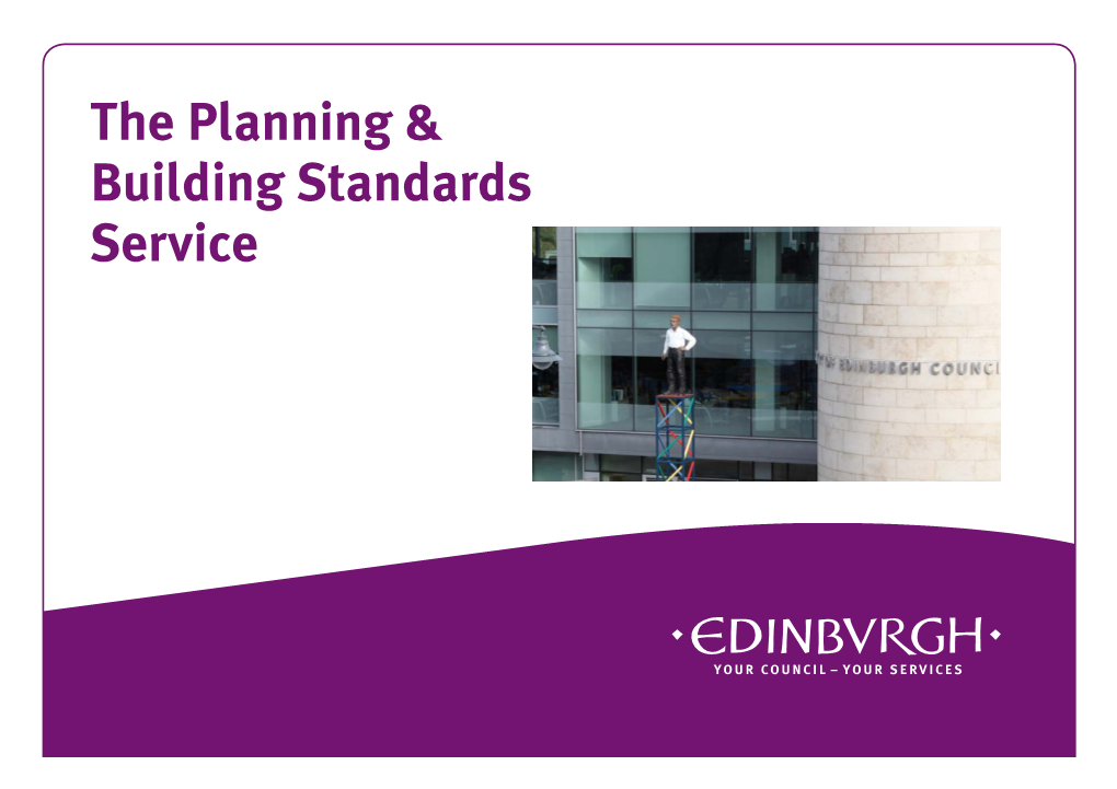 The Planning & Building Standards Service