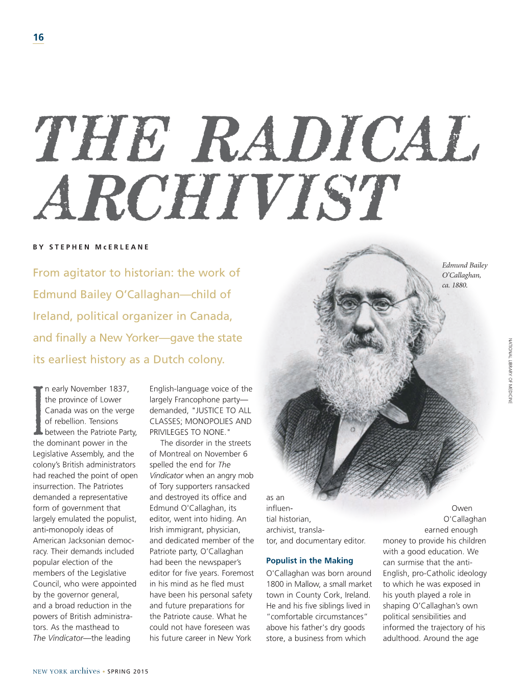 The Radical Archivist