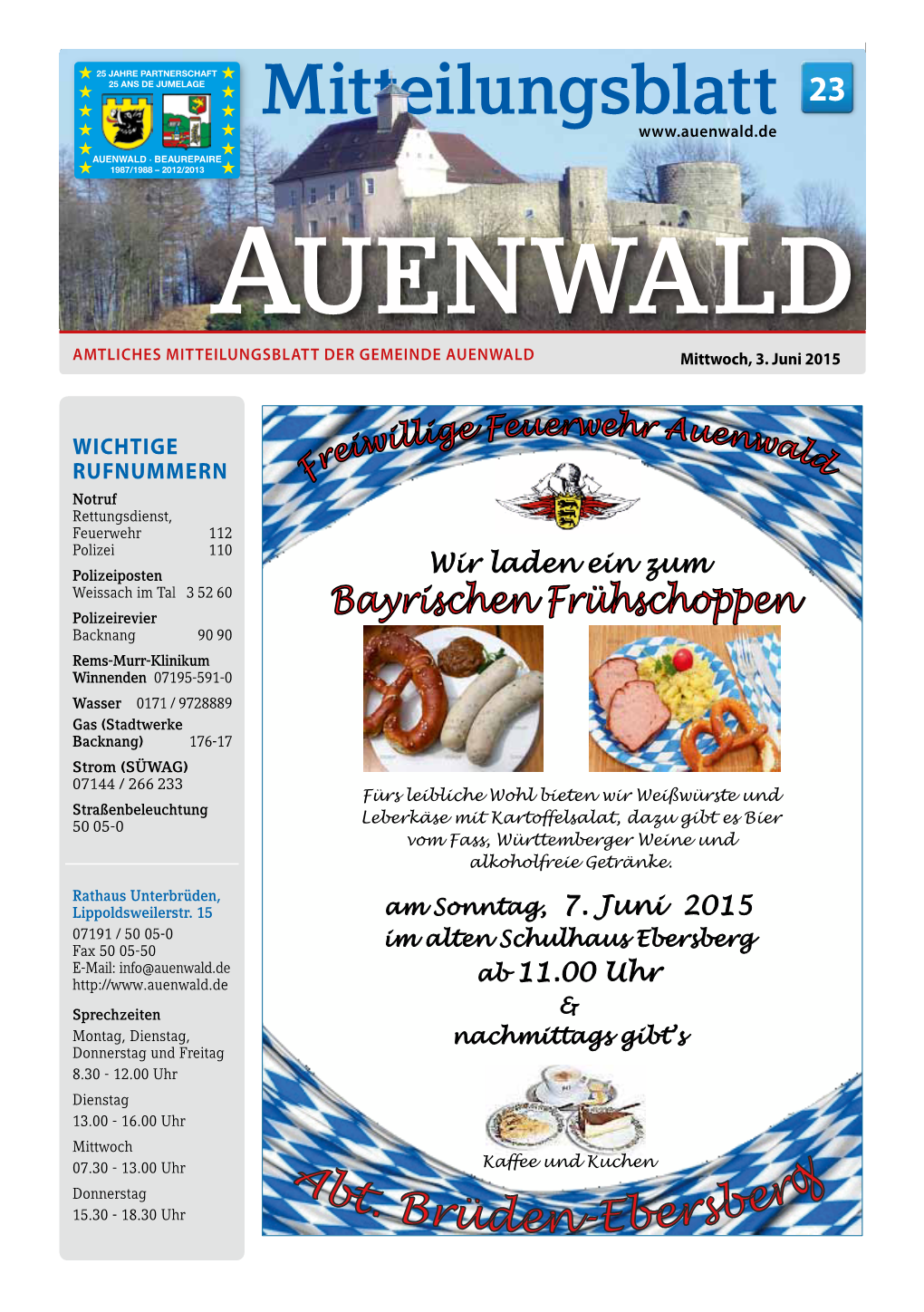 Mitteilungsblatt Auenwald