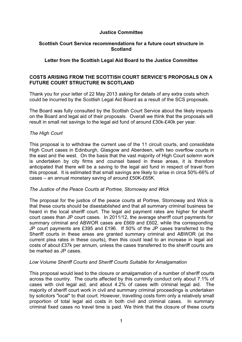 Scottish Legal Aid Board's Reply