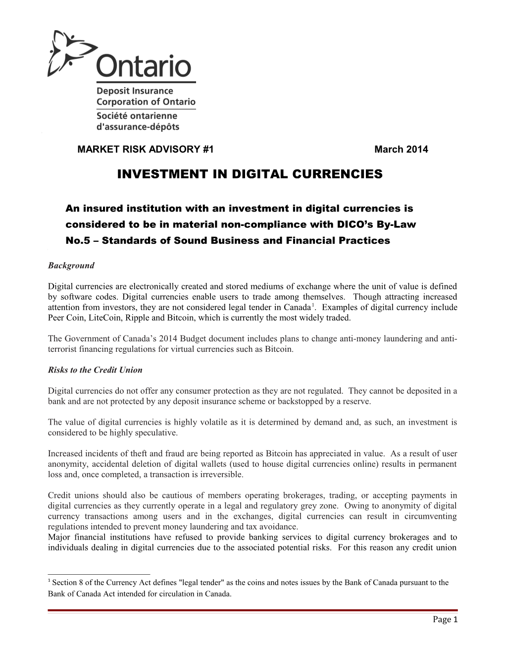 Commercial Credit Risk Management Policy and Practices