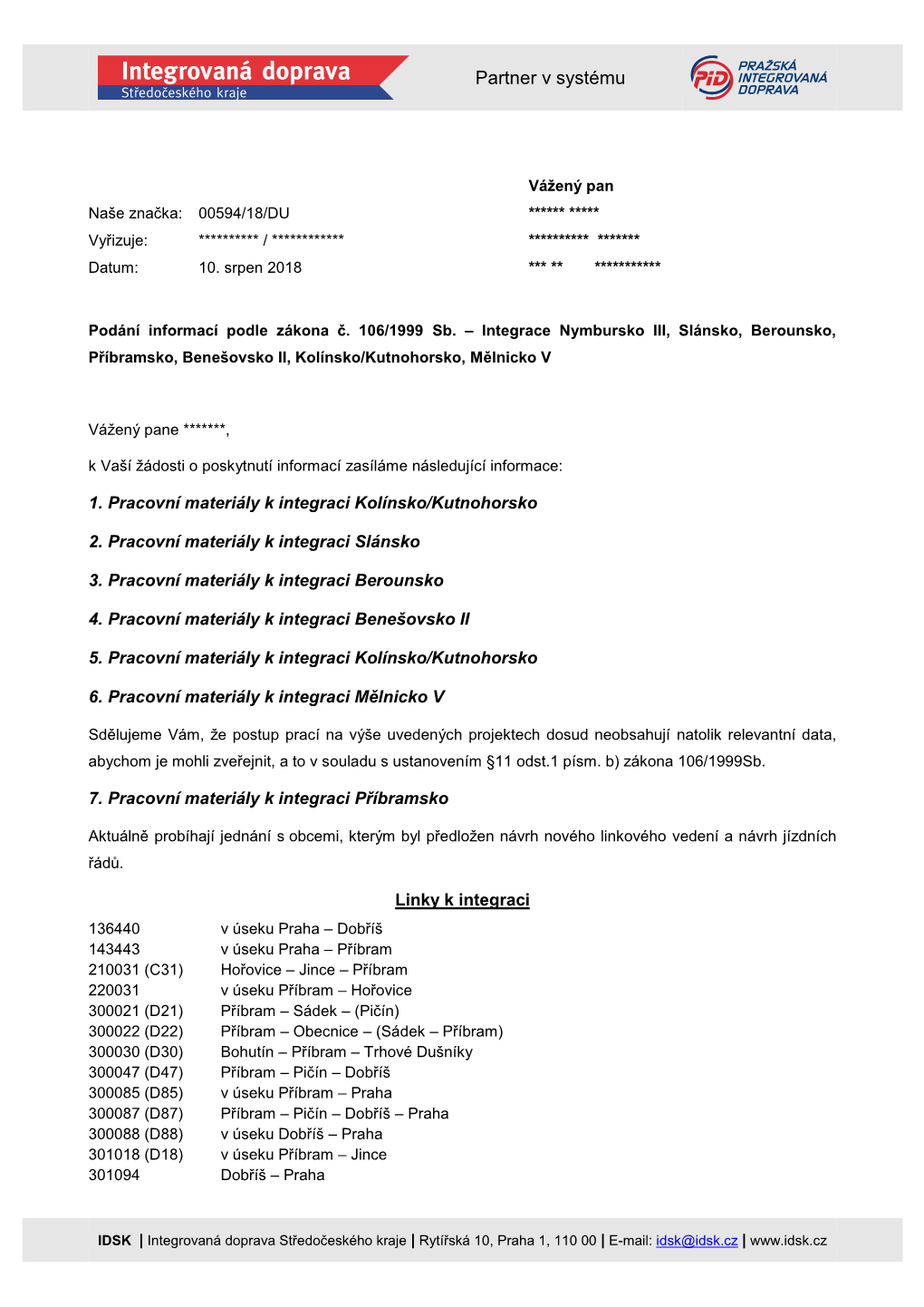 0594 18 106 Integrace Nymbursko III, Slánsko, Berounsko, Příbramsko, Benešovsko II, Kolínsko a Kutnohorsko, Mělnicko V.Pdf