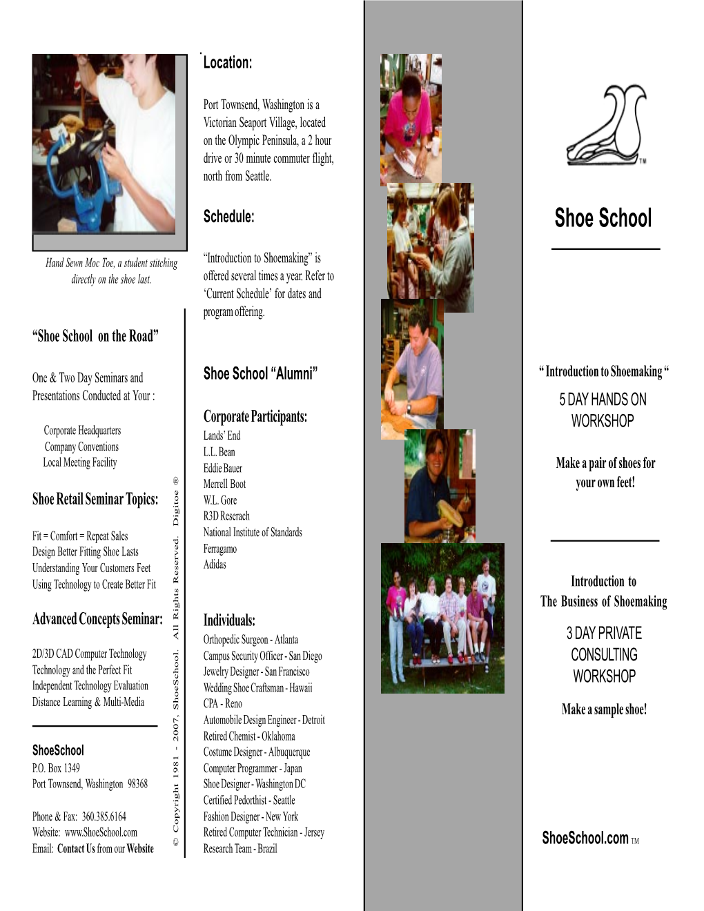 Shoeschool Brochure