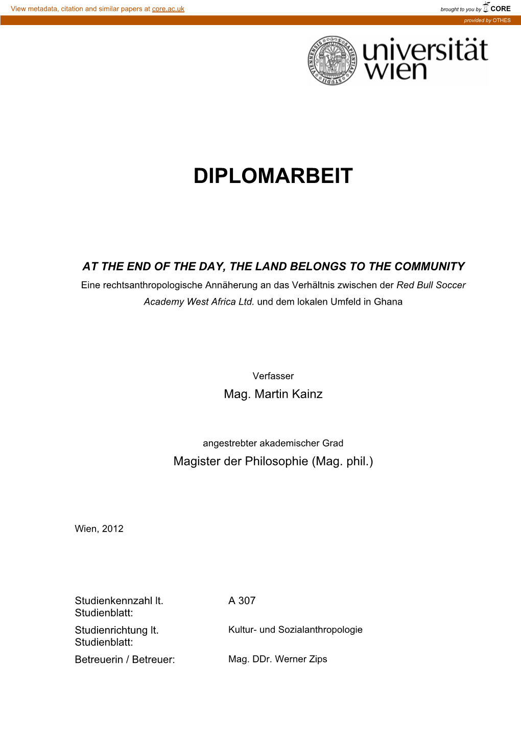 Diplomarbeit