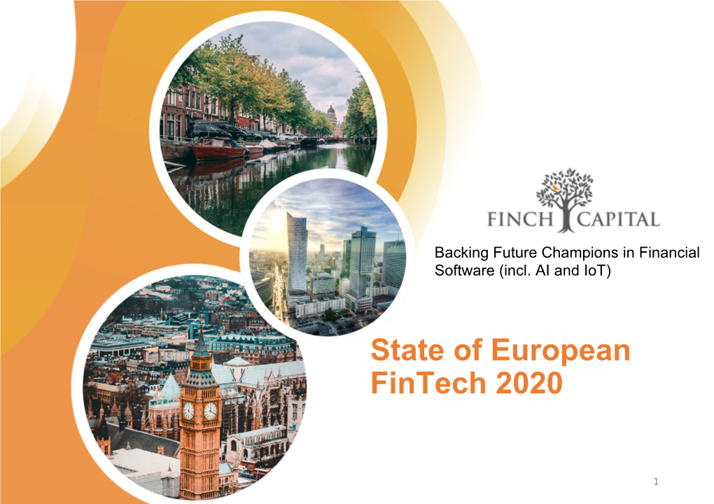 State of European Fintech 2020