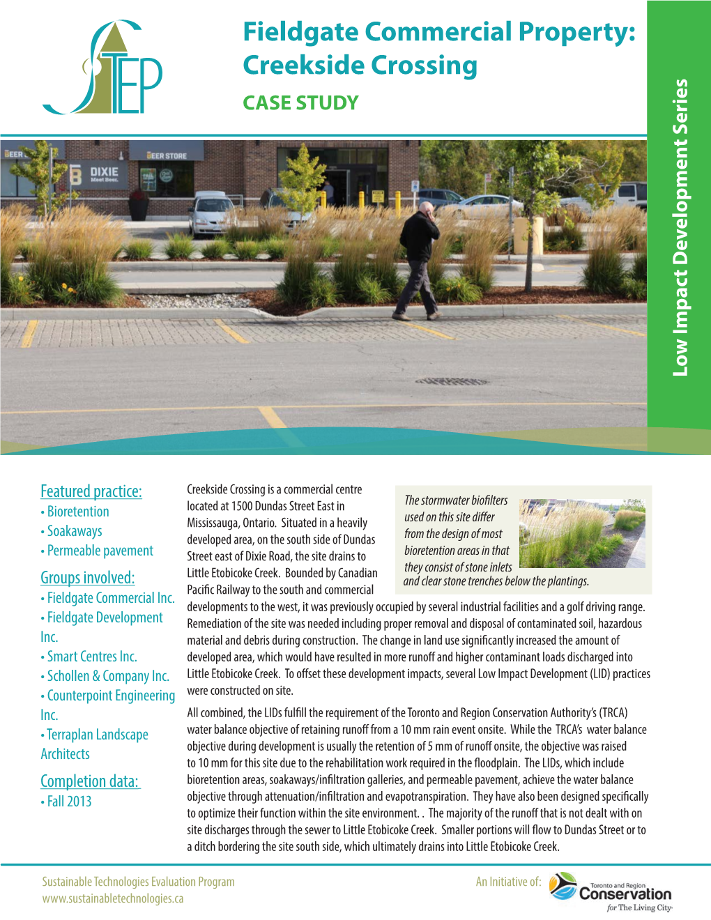 Creekside Crossing CASE STUDY Low Impact Development Series Impactlow Development