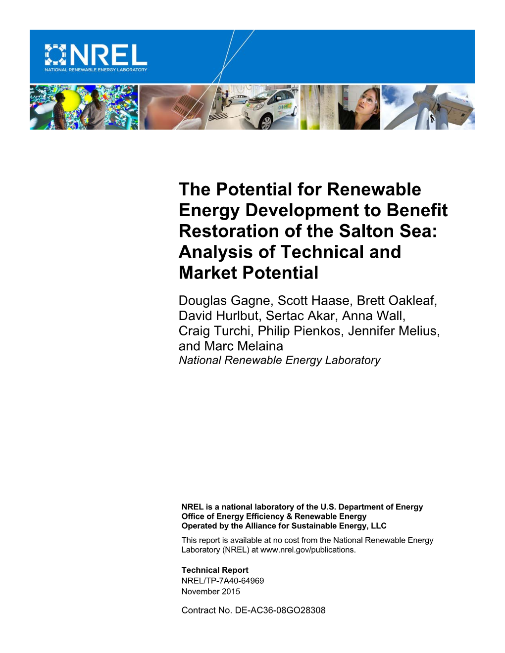 The Potential for Renewable Energy Development to Benefit Restoration