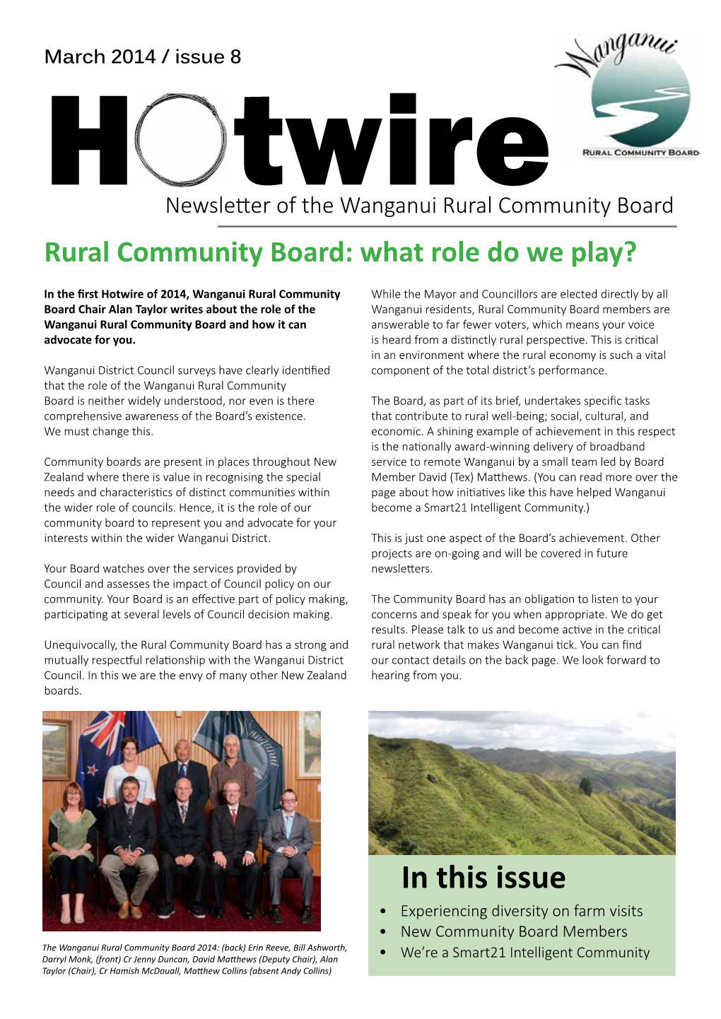 Newsletter of the Wanganui Rural Community Board