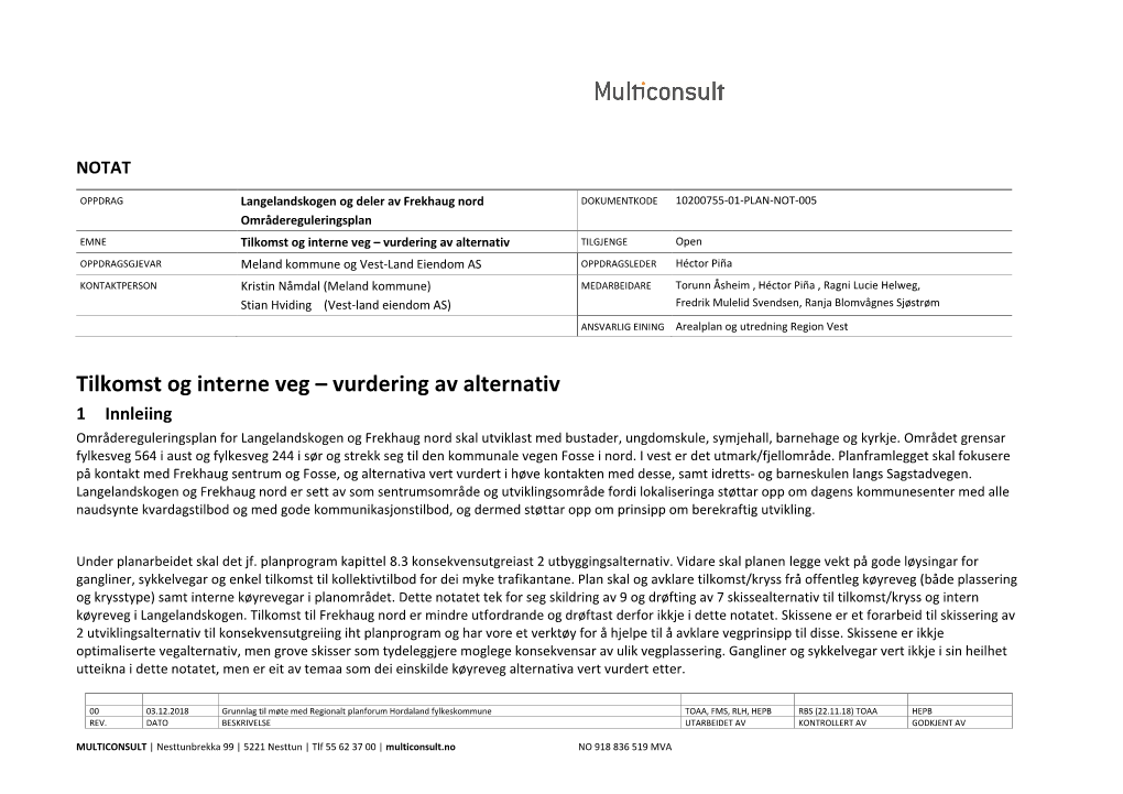 Tilkomst Og Interne