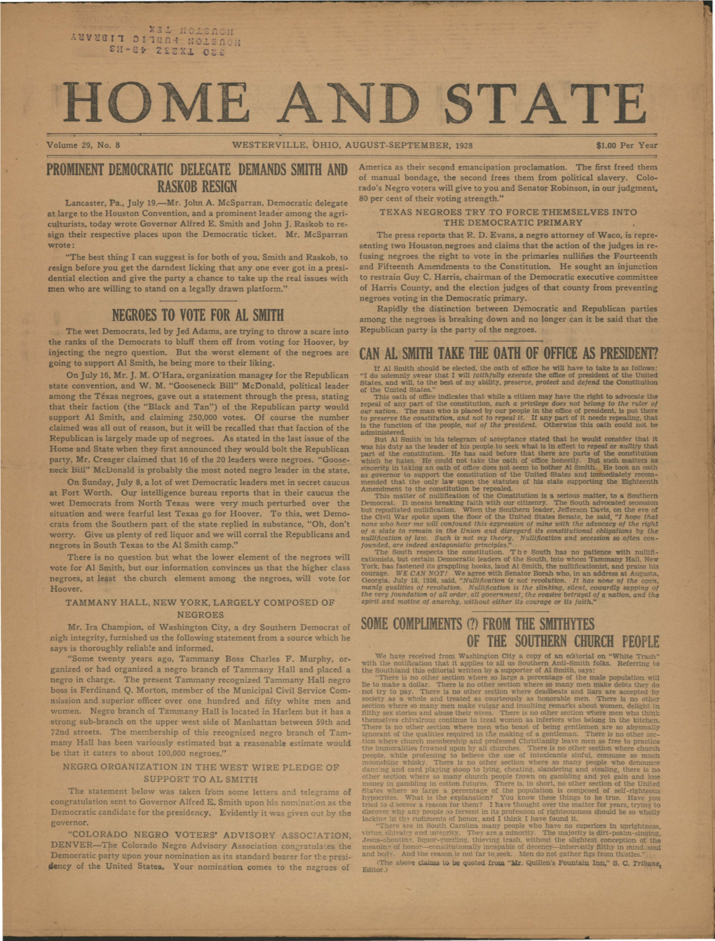 H'ome and STATE Volume 29, No