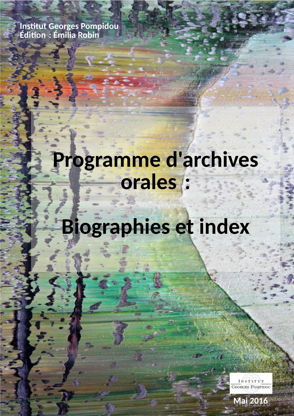 Programme D'archives Orales