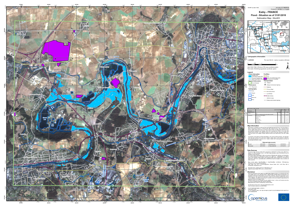 Esbly - FRANCE Flood - Situation As of 31/01/2018 Delinea Tion Ma P - Monit03