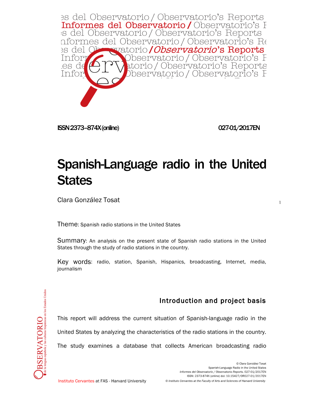 Spanish-Language Radio in the United States