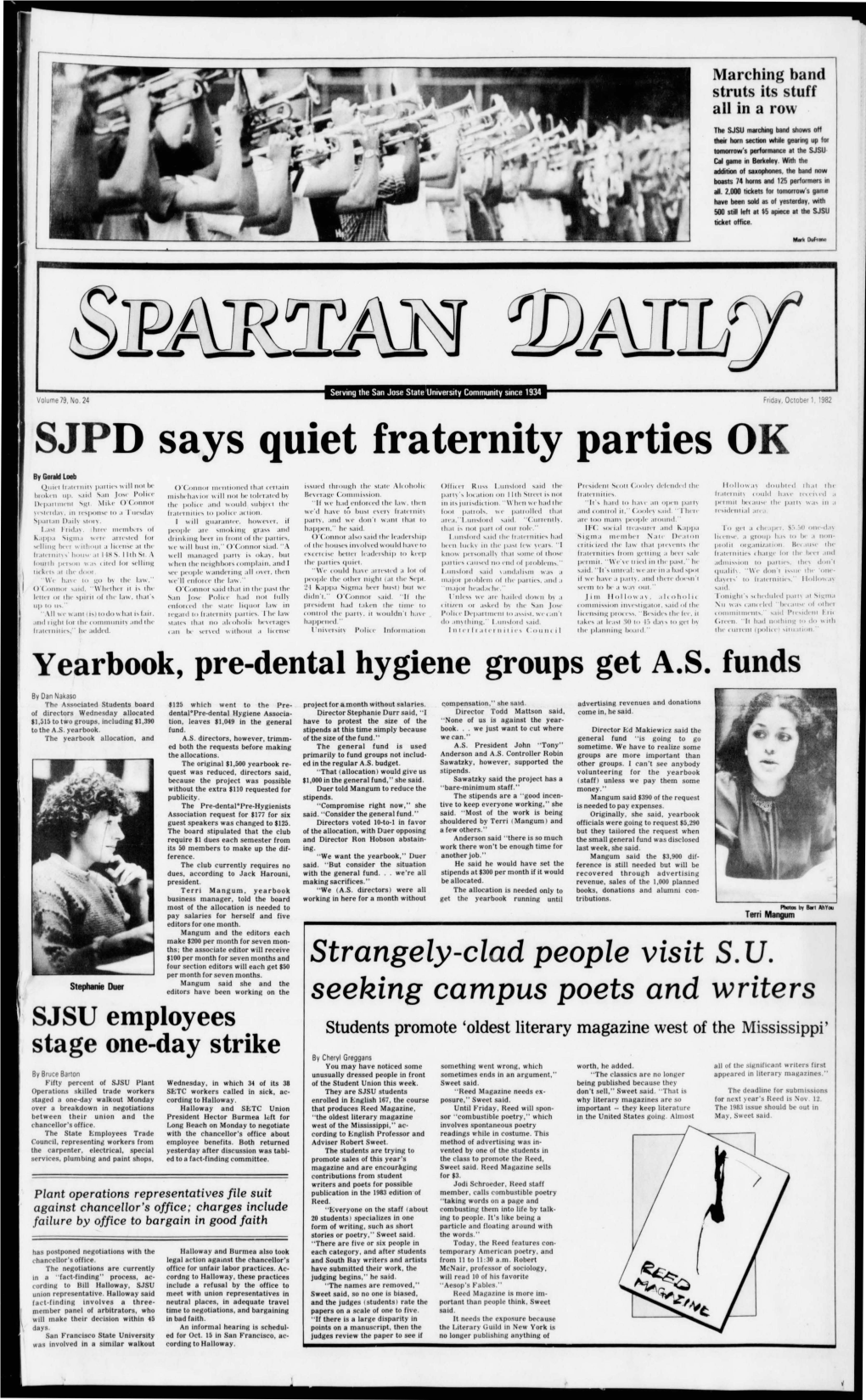 SJPD Says Quiet Fraternity Parties OK