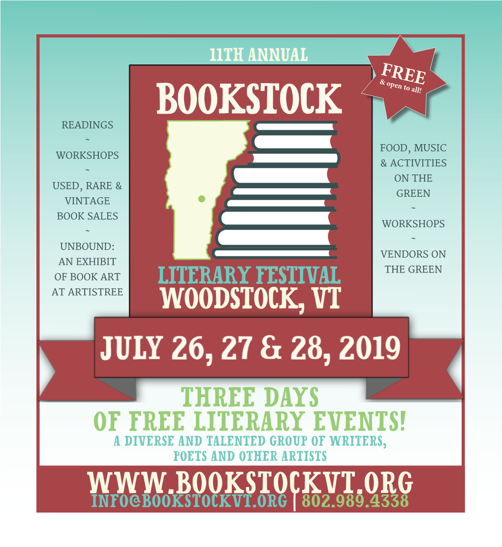 Download a PDF of the Bookstock Calendar
