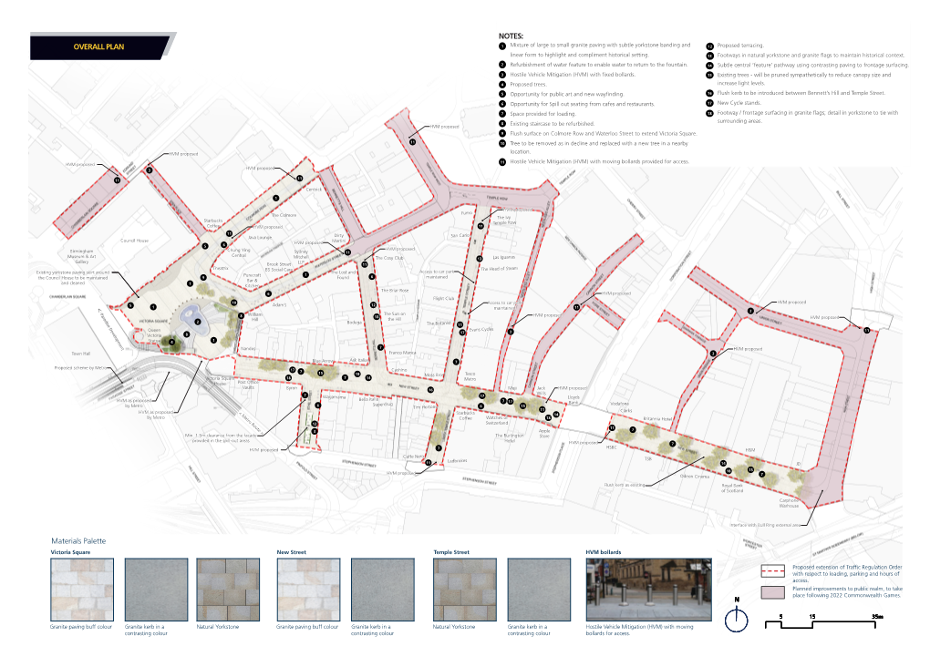 OVERALL PLAN Materials Palette NOTES