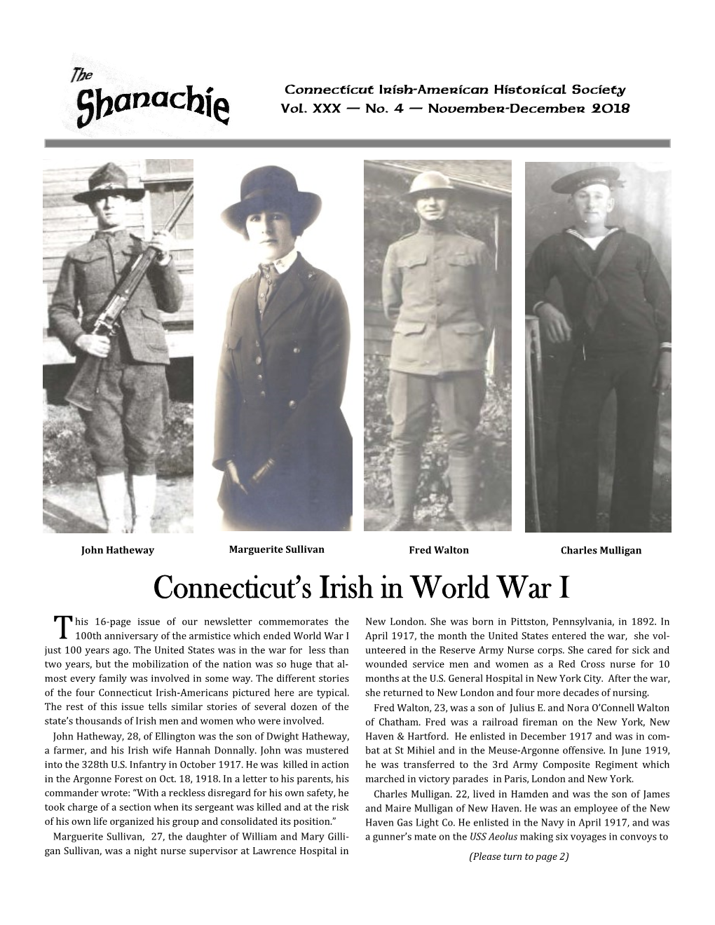 Connecticut's Irish in World War I