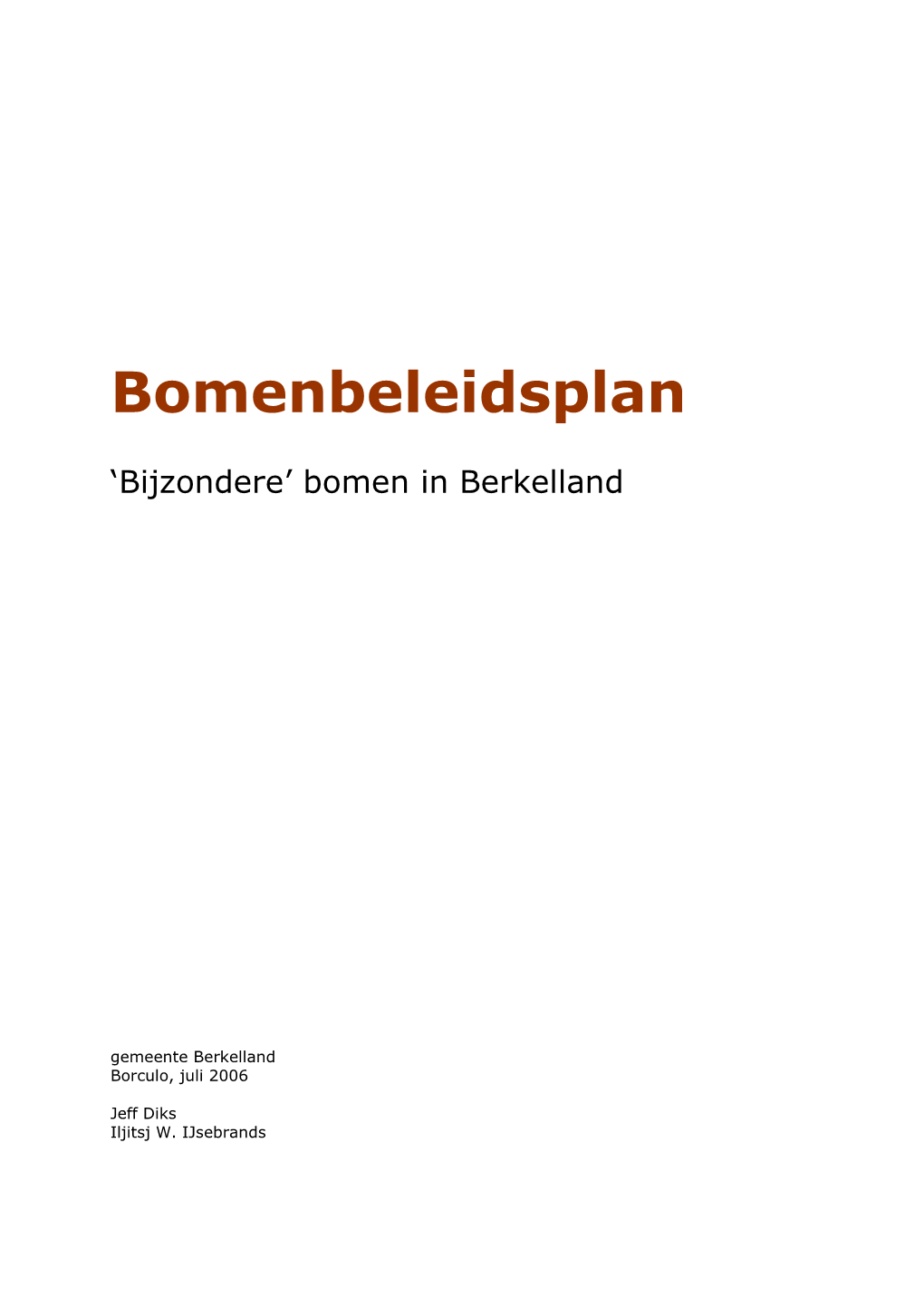 'Bijzondere' Bomen En