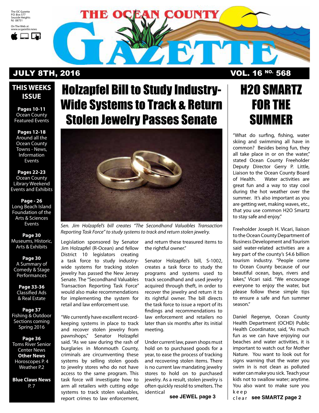 Wide Systems to Track & Return Stolen Jewelry Passes Senate