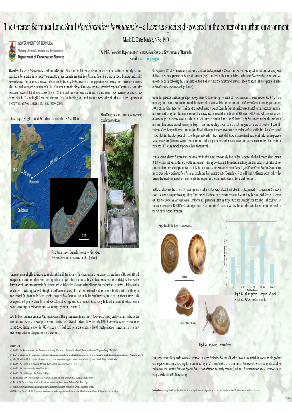 Poecilozonites Bermudensis – a Lazarus Species Discovered in the Center of an Urban Environment Mark E