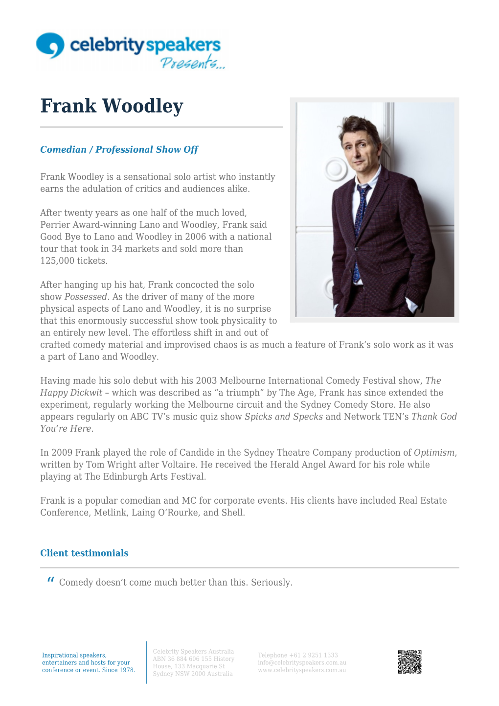 Frank Woodley