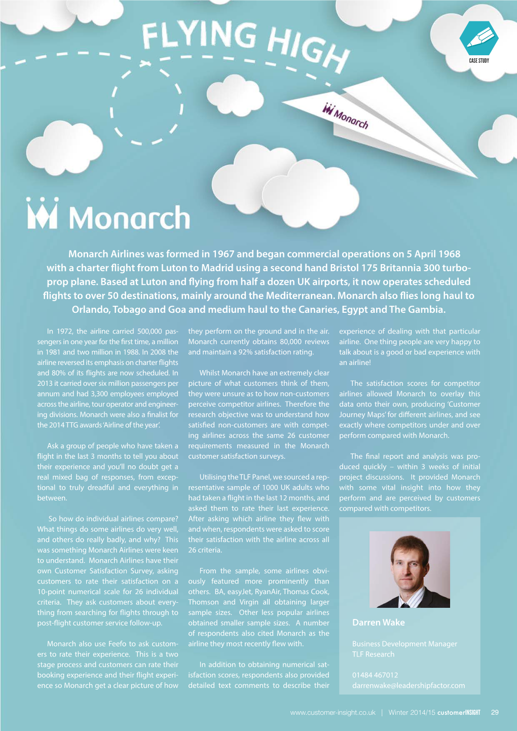 Monarch Airlines Was Formed in 1967 and Began Commercial Operations