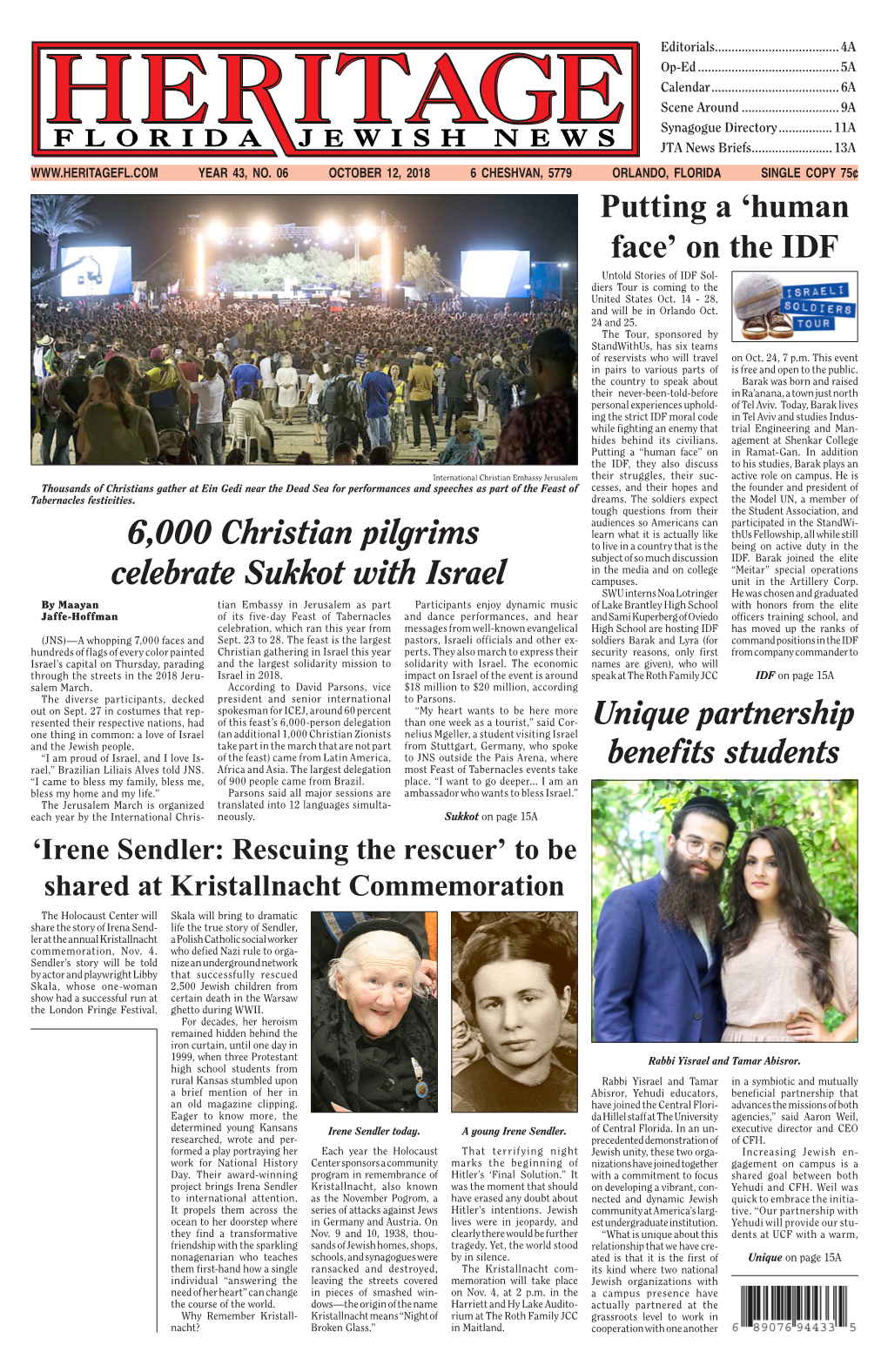 6000 Christian Pilgrims Celebrate Sukkot with Israel Putting A
