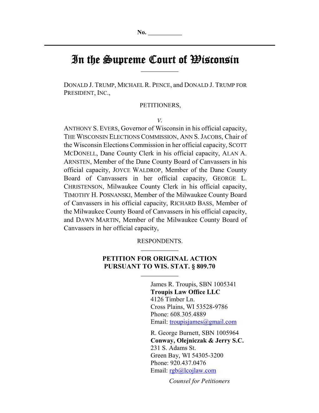 In the Supreme Court of Wisconsin
