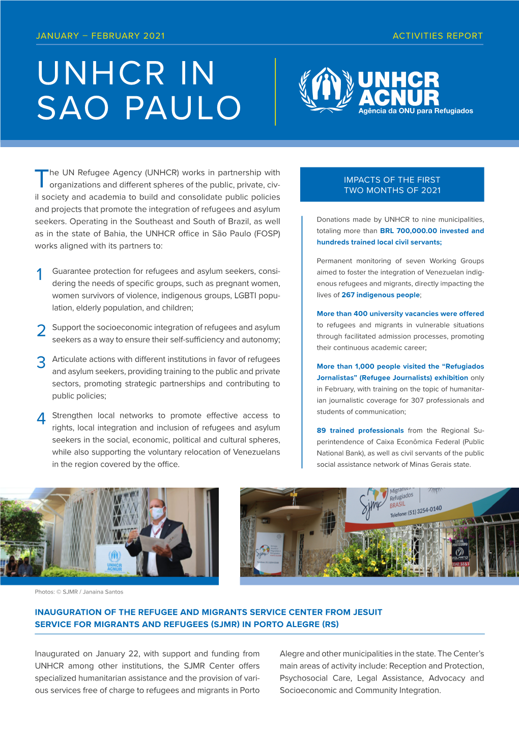 Unhcr in Sao Paulo