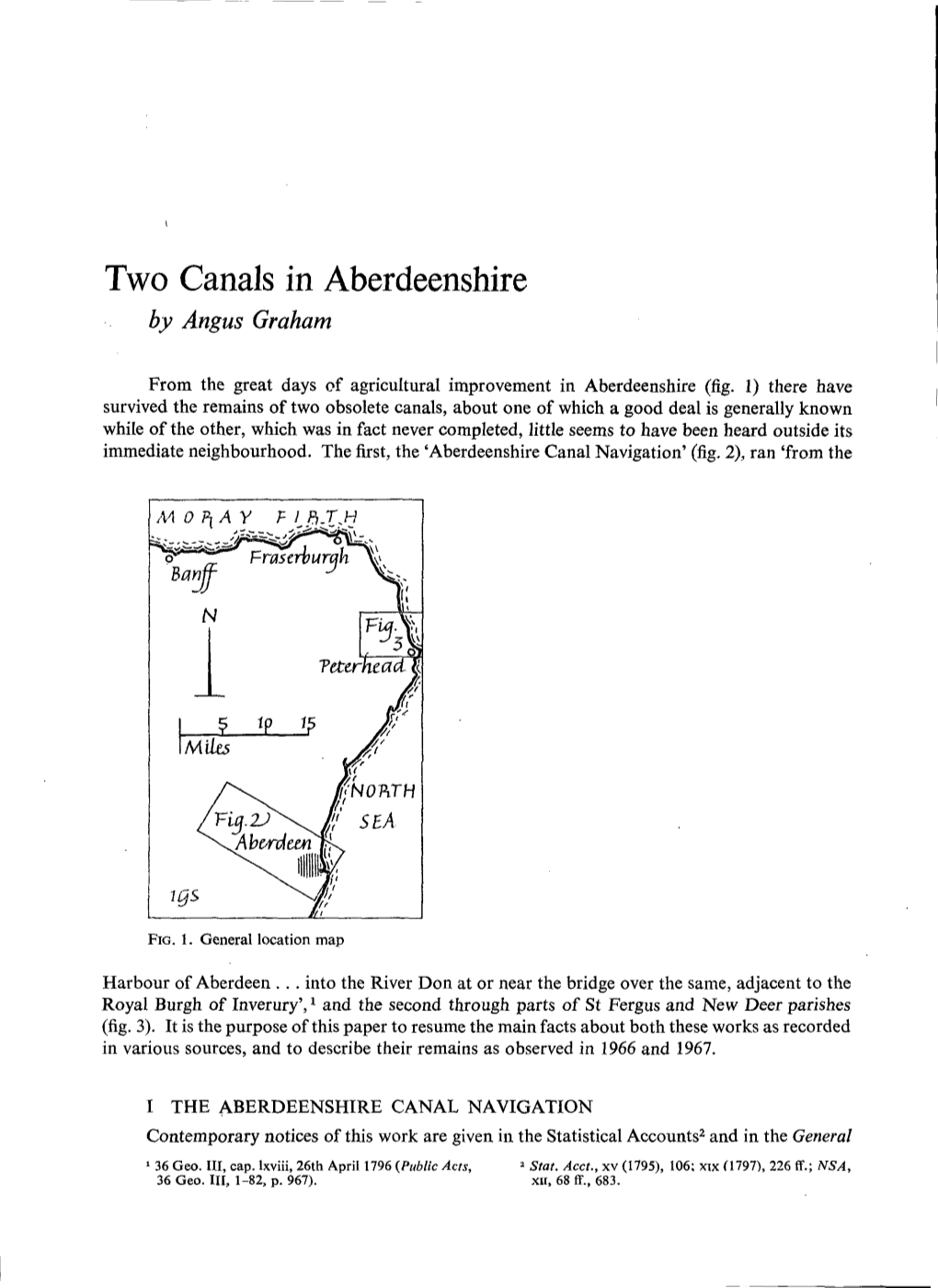 Two Canals in Aberdeenshire