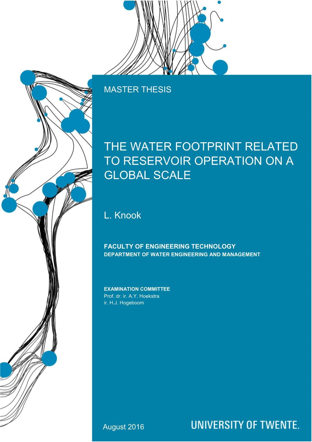 The Water Footprint Related to Reservoir Operation on A