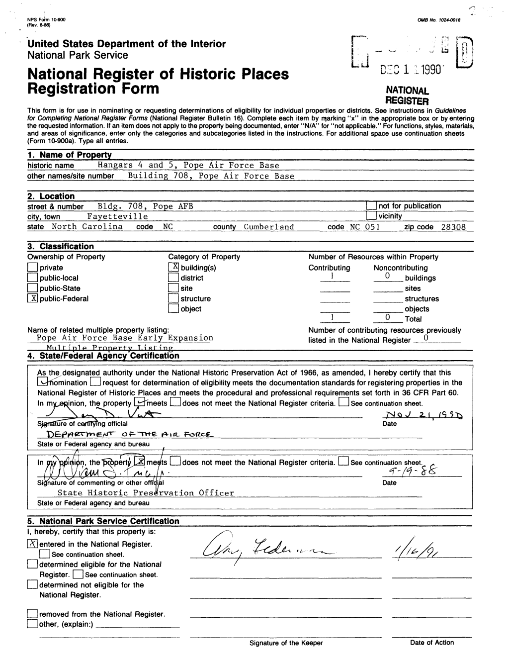 National Register of Historic Places Registration Form