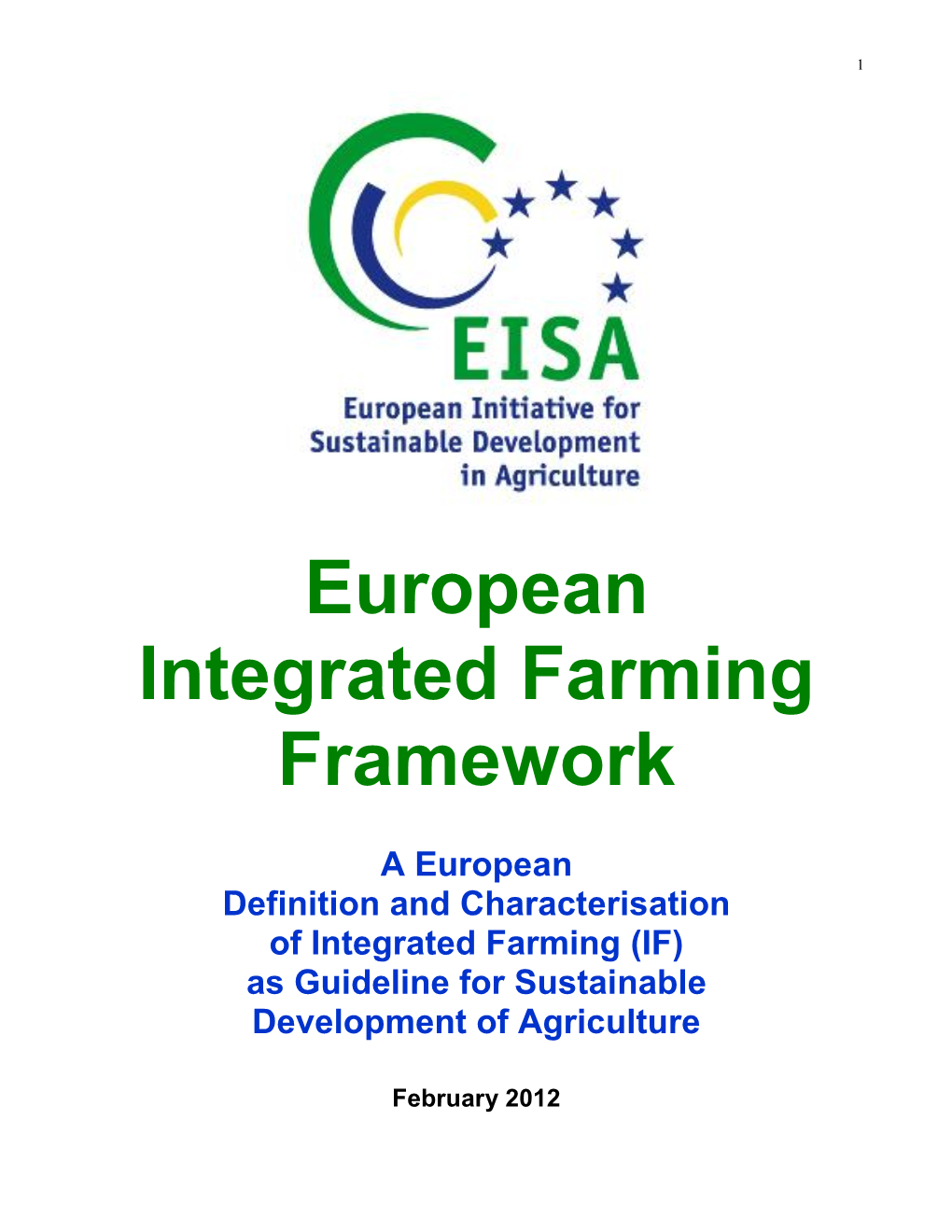 European Integrated Farming Framework