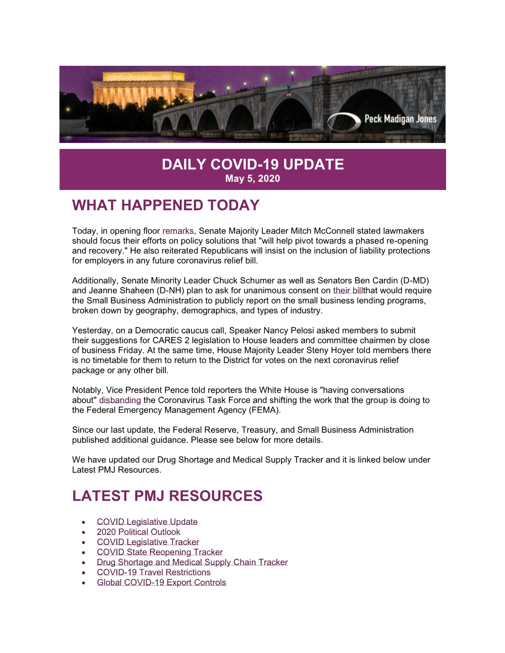 Daily Covid-19 Update What Happened Today Latest Pmj