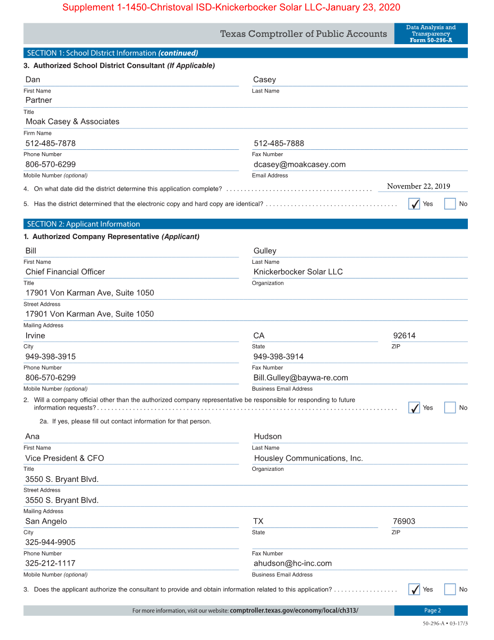 50-296-A Application for Appraised Valuelimitation on Qualified Property