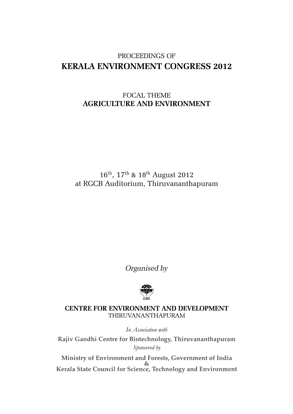 Kerala Environment Congress 2012
