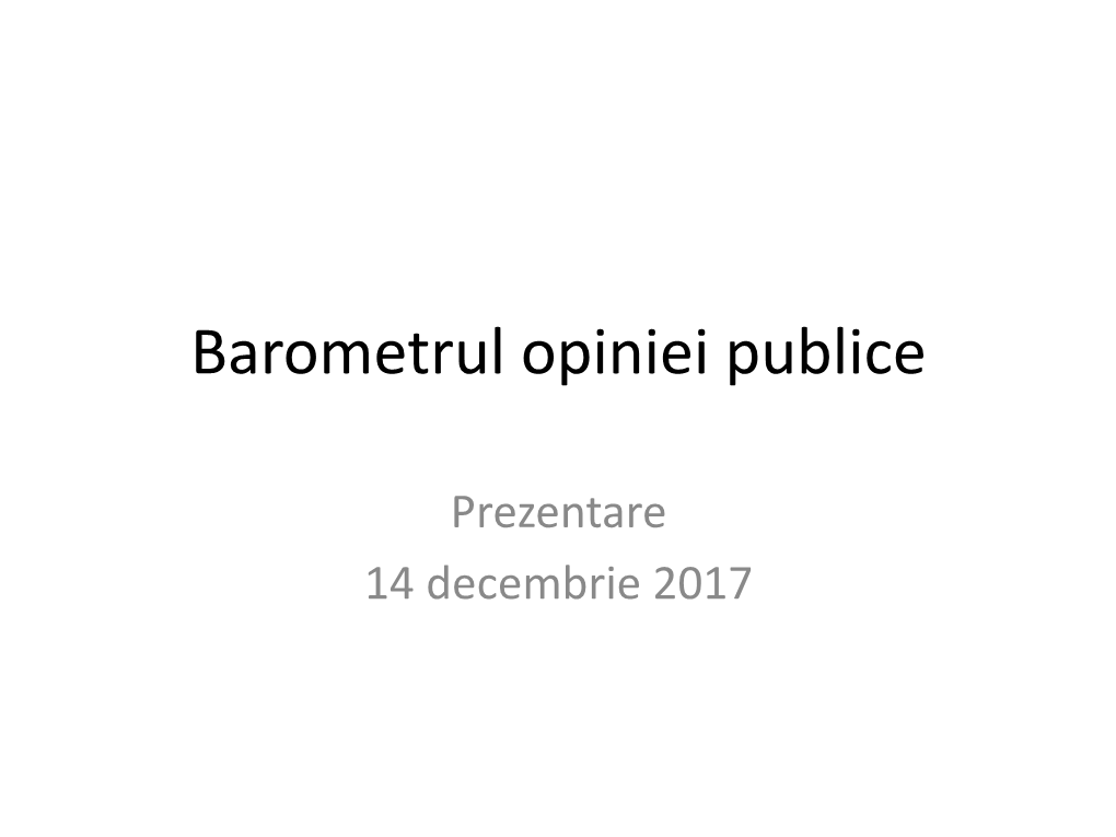 Barometrul Opiniei Publice