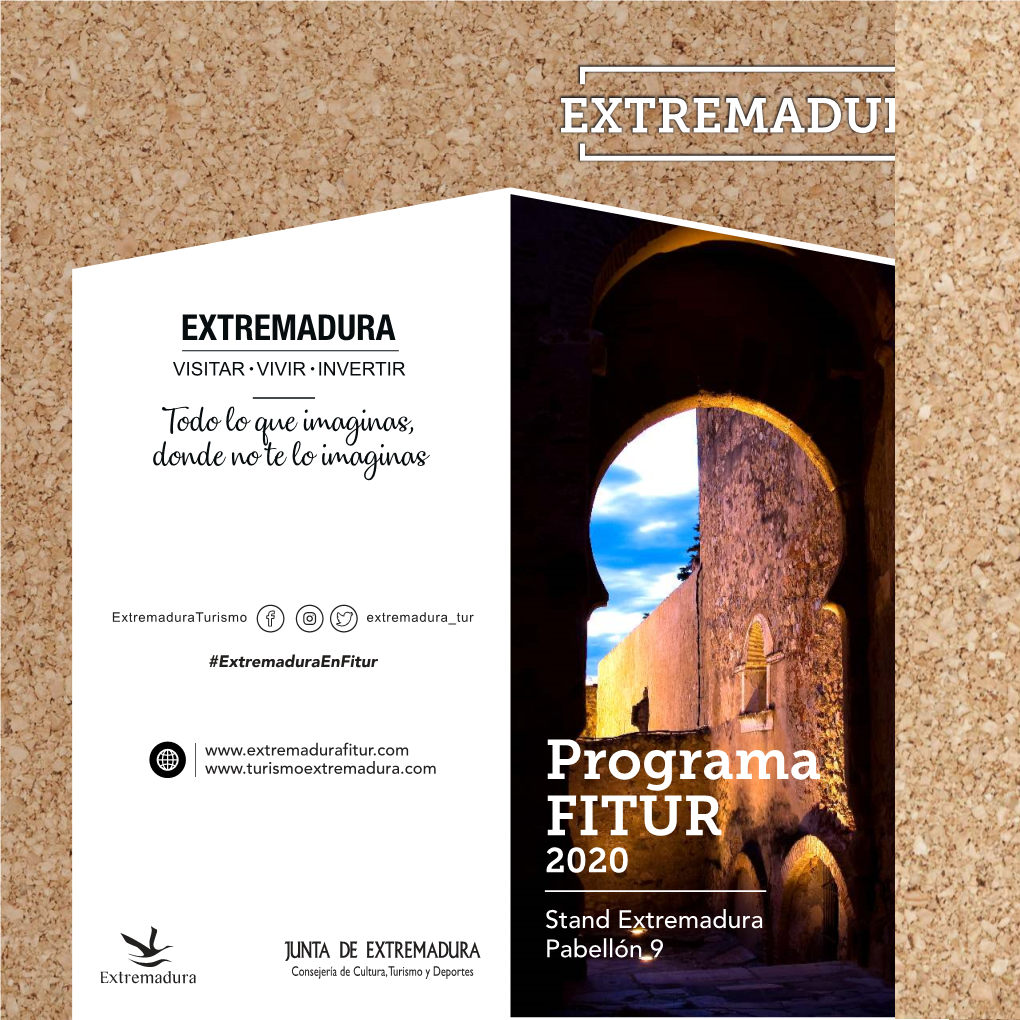 Programa Extremadura FITUR Torta