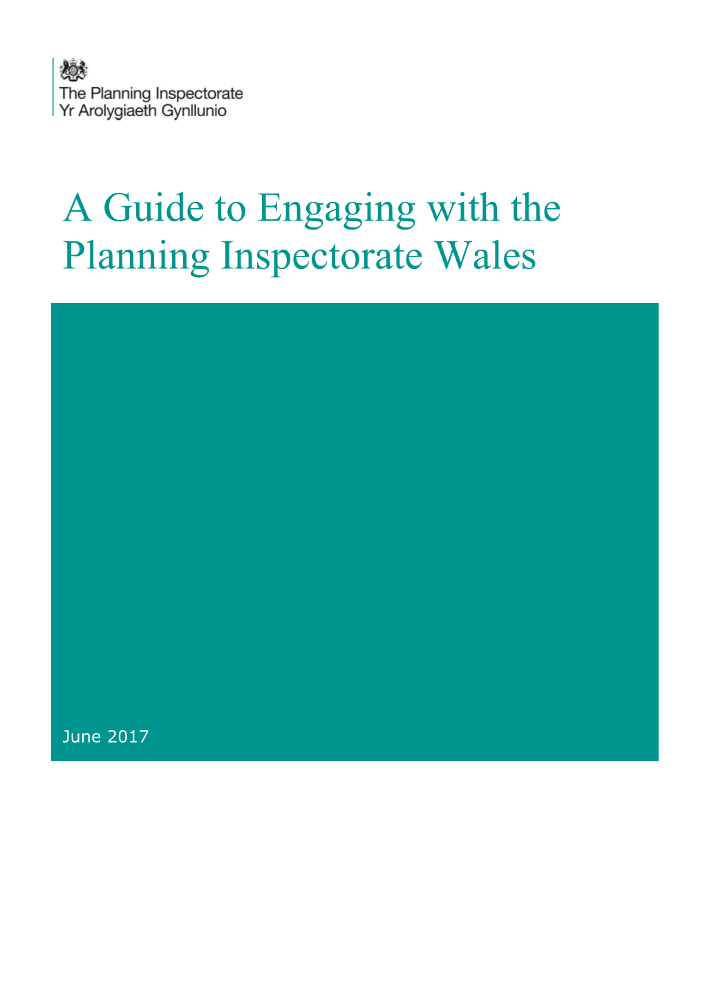 A Guide to Engaging with the Planning Inspectorate Wales