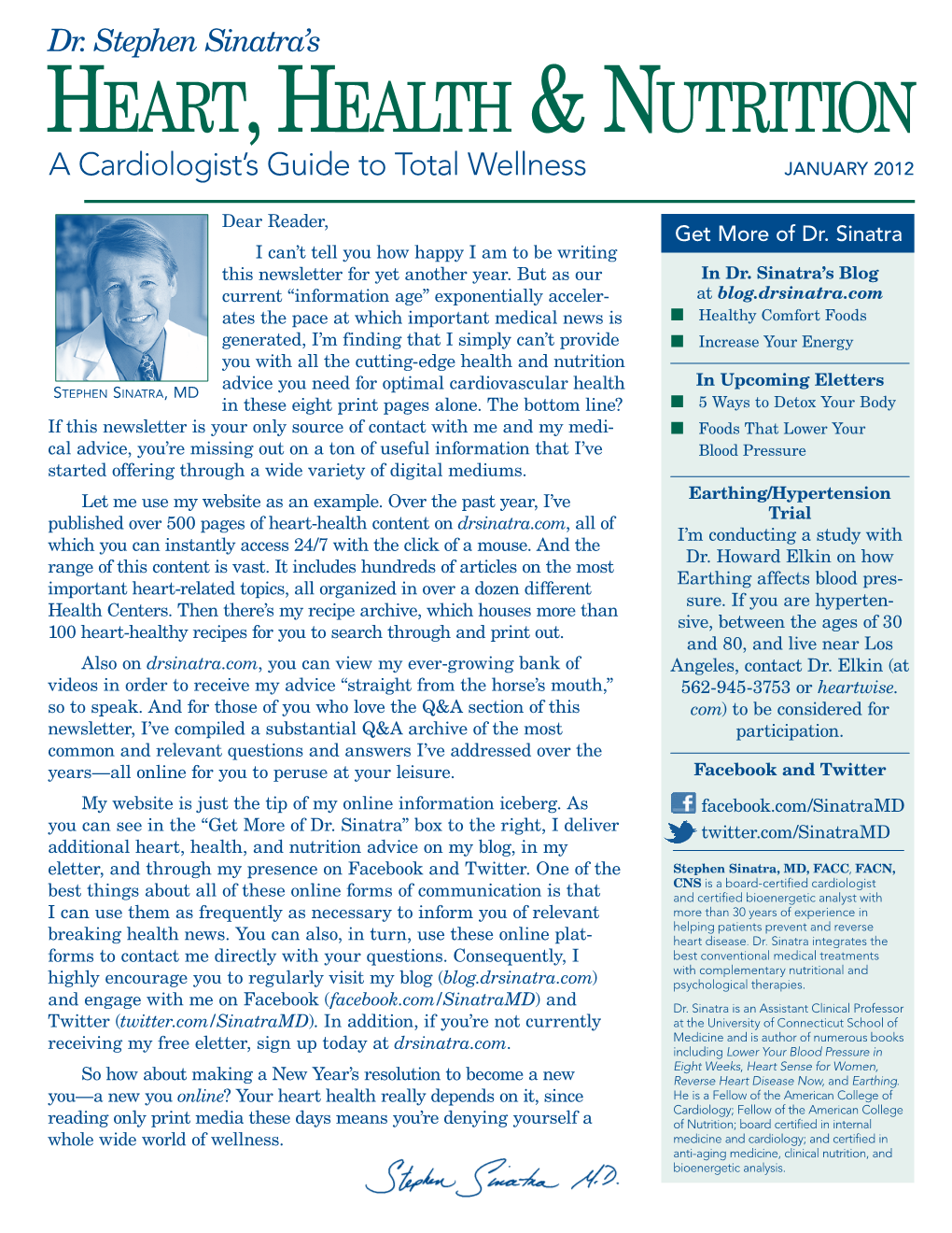 A Cardiologist's Guide to Total Wellness Dr. Stephen Sinatra's