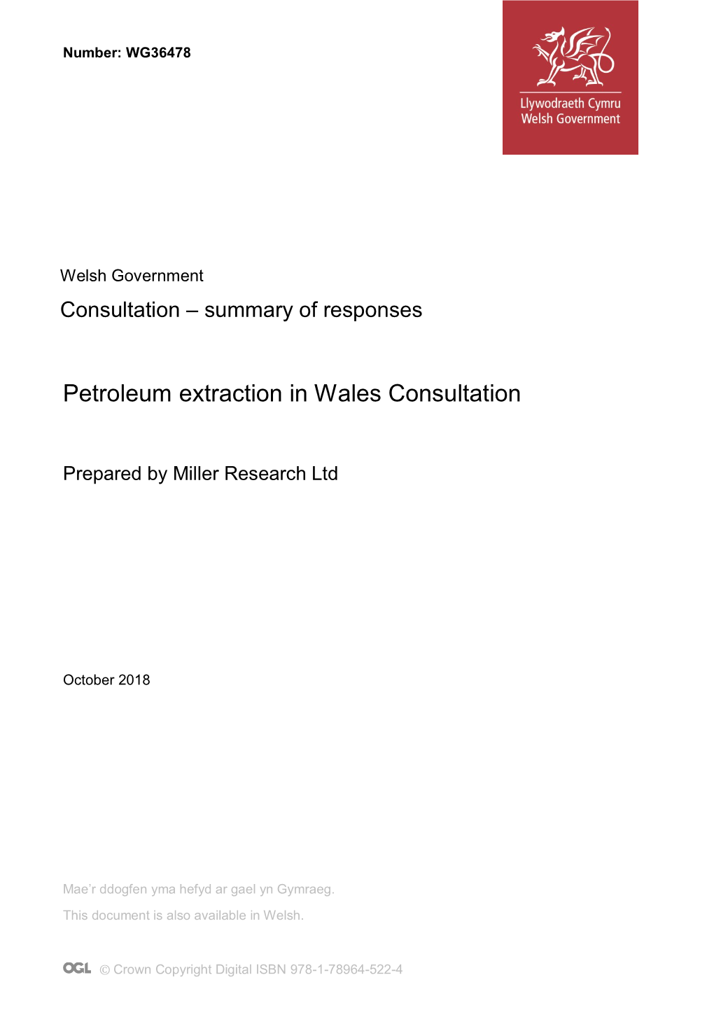 Petroleum Extraction in Wales Consultation