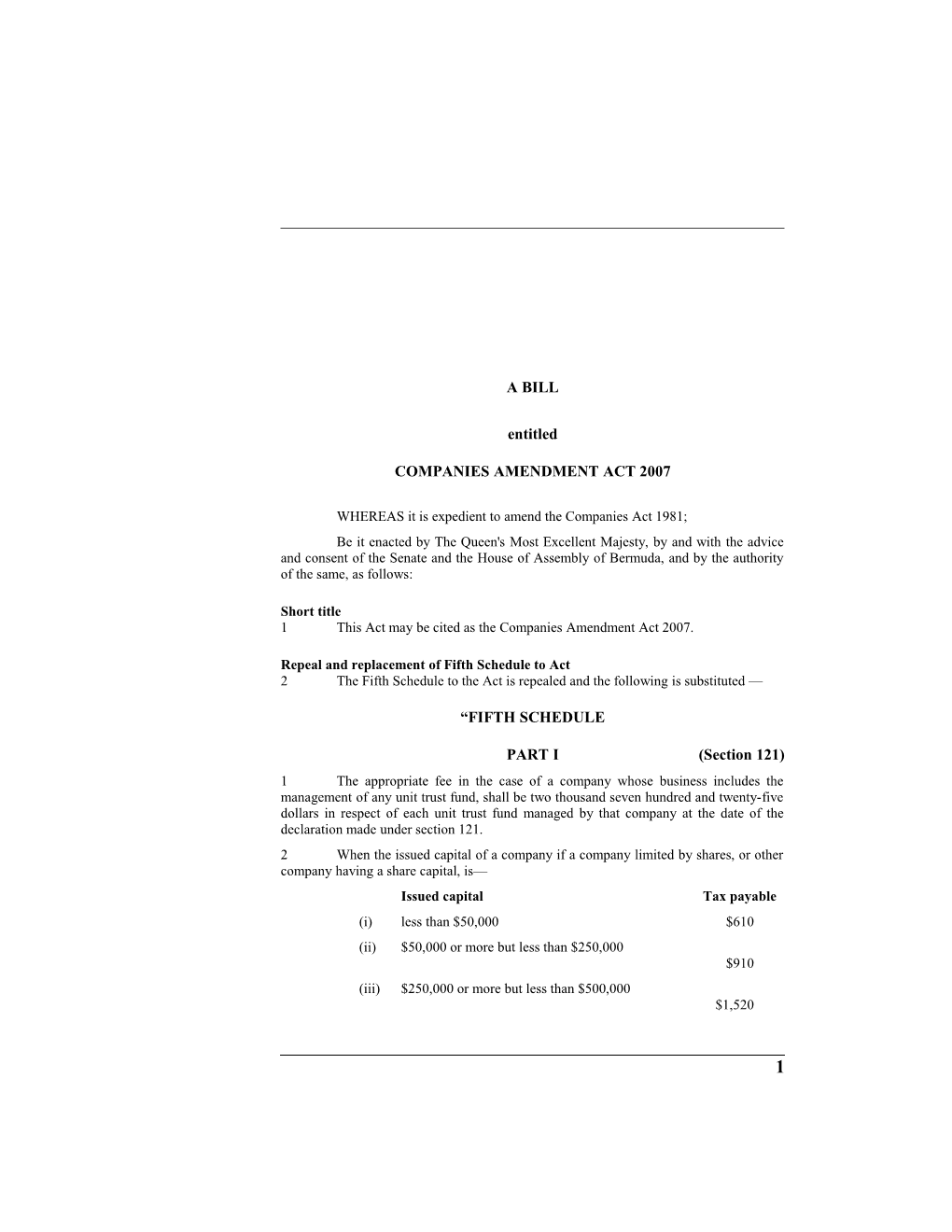 Companies Amendment Act 2007