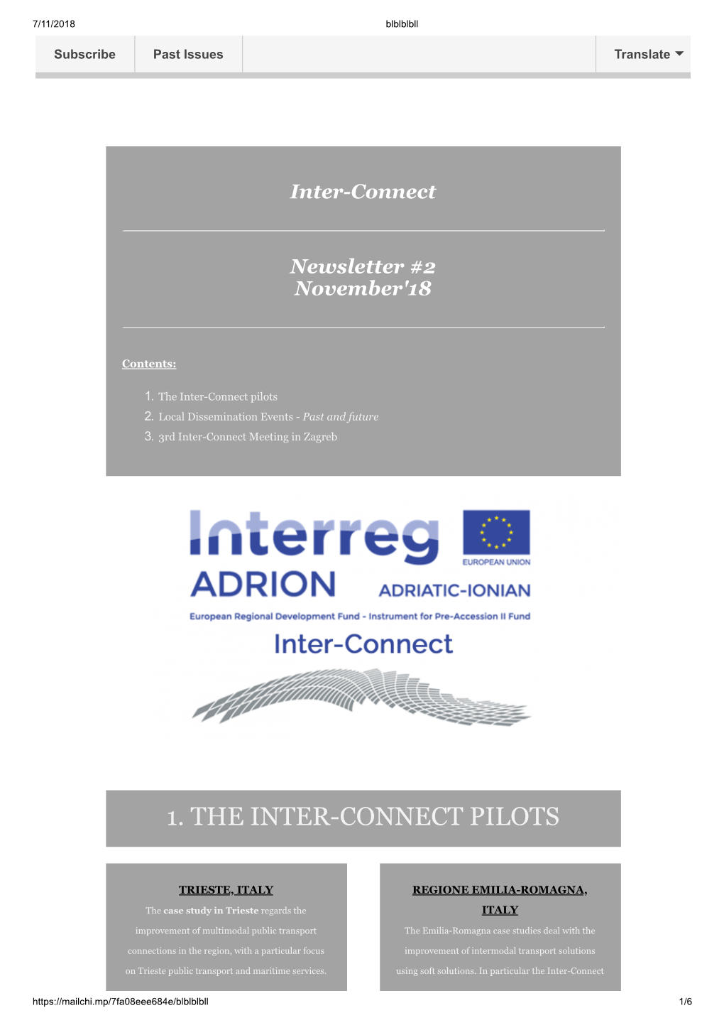 1. the Inter-Connect Pilots 2