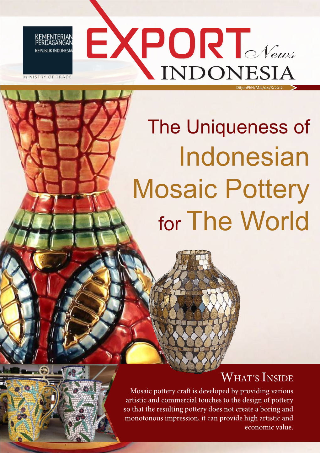 Indonesian Mosaic Pottery for the World