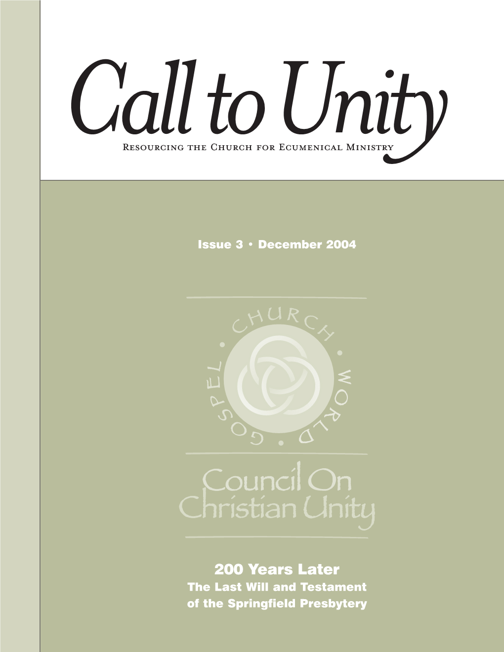 Call to Unity #3 X.P65