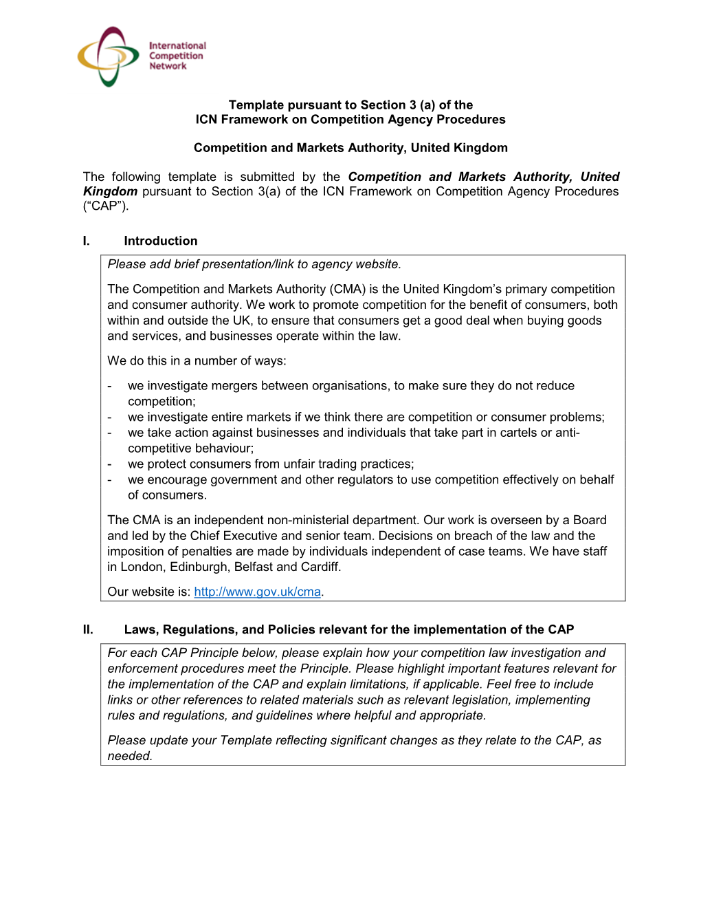 UK, to Ensure That Consumers Get a Good Deal When Buying Goods and Services, and Businesses Operate Within the Law