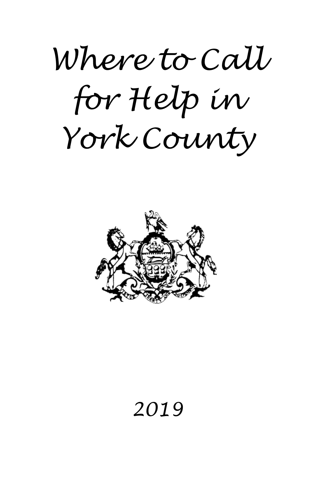 Where to Call for Help in York County