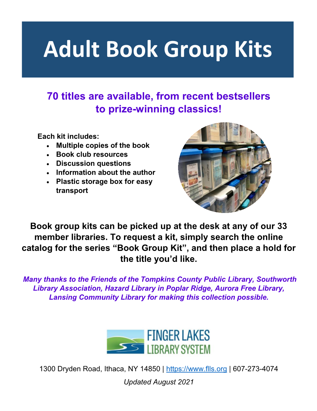 Adult Book Group Kits
