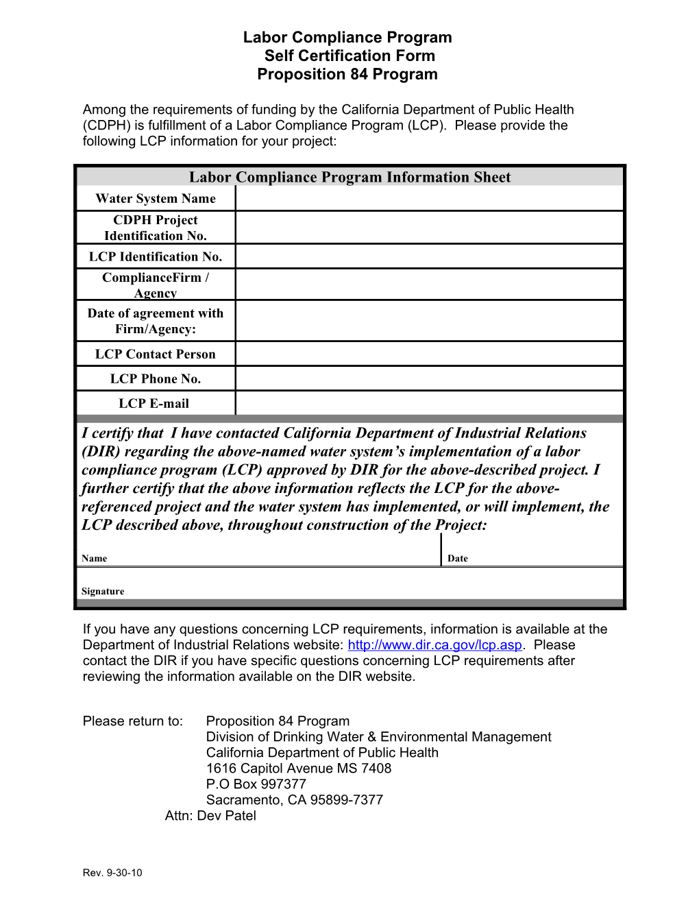 (8) P84 Labor Compliance Program FINAL